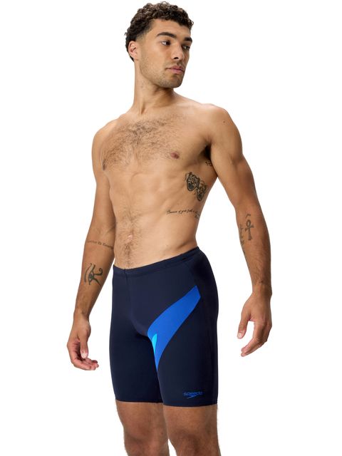 Speedo Mens Hyperboom Logo Jammers - Peacoat/Sapphire