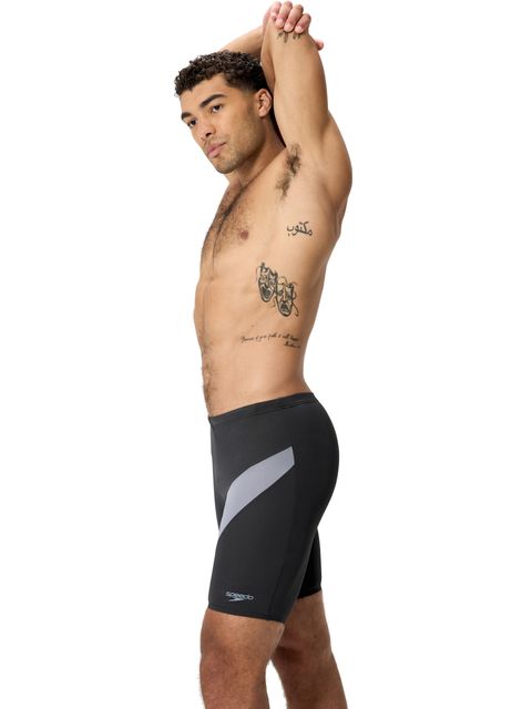 Speedo Mens Hyperboom Logo Jammers Anthracite/Grey