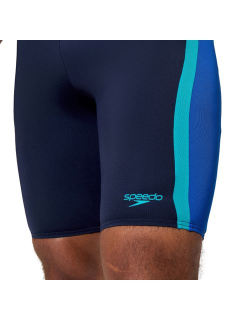 Speedo Mens Solid Spliced Jammers - Peacoat/Sapphire