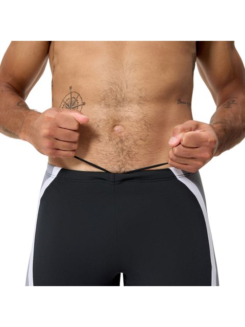 Speedo Mens Solid Spliced Jammers - Anthracite/Grey