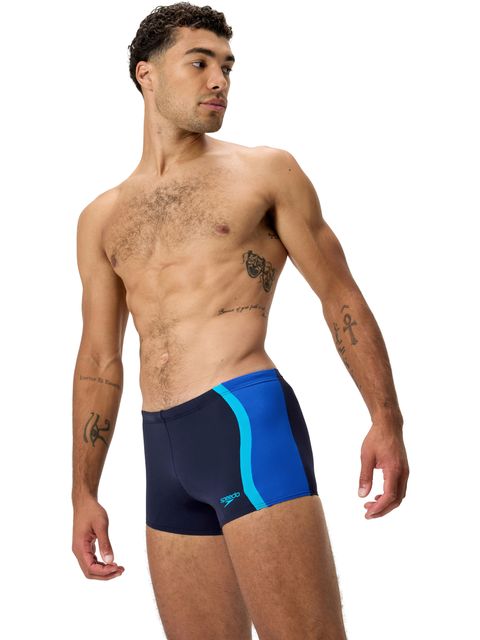 Speedo Mens Solid Spliced Aquashorts - Peacoat/Sapphire