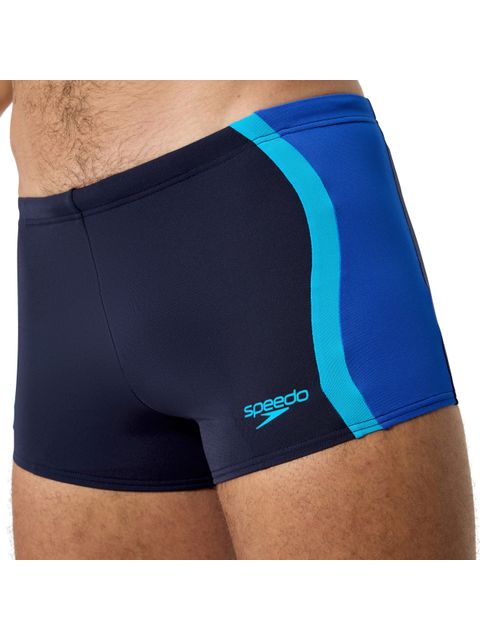 Speedo Mens Solid Spliced Aquashorts - Peacoat/Sapphire