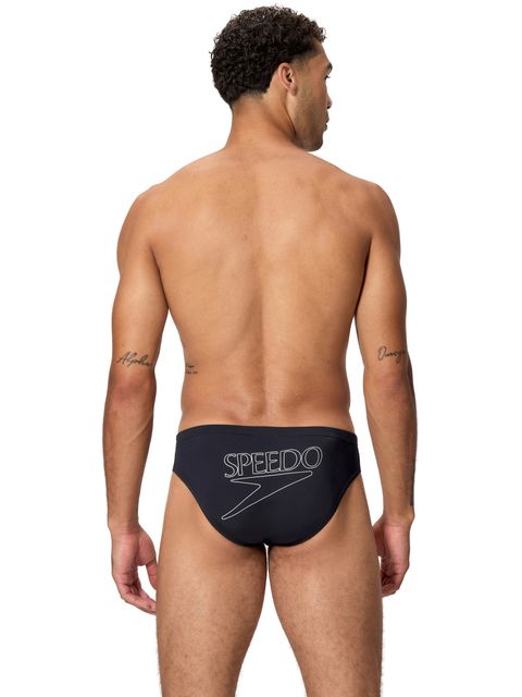 Speedo Mens Classic Logo Briefs - Anthracite