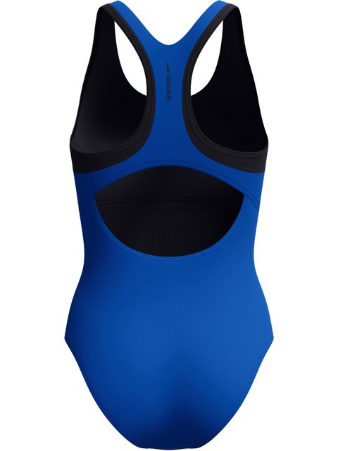 Speedo Double Racerback One Piece - Blue/Anthracite