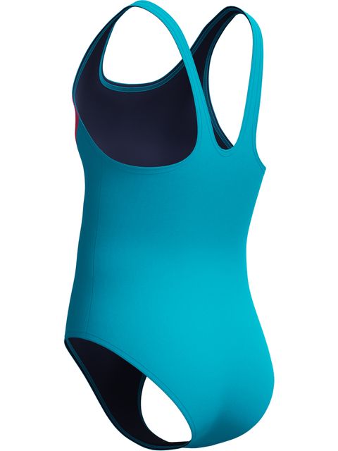 Speedo Hyperboom Splice One Piece - Mayan Blue/Magarita Pink