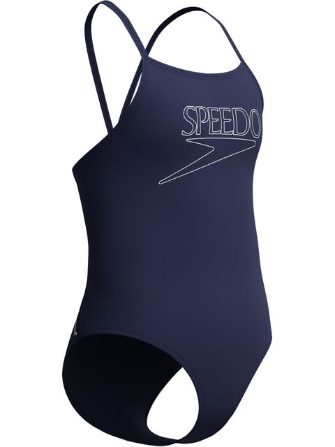 Speedo Classic Logo One Piece - Peacoat