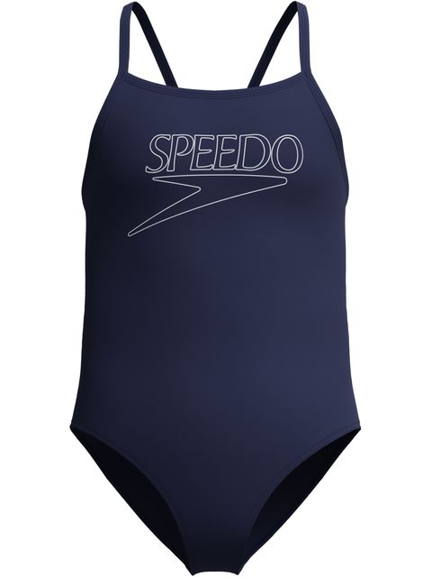 Speedo Classic Logo One Piece - Peacoat