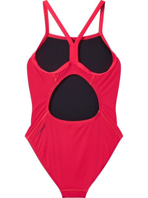 Speedo Logo Thin Strap One Piece - Post It Pink