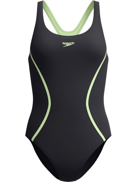 Speedo Solid Splice Medalist - Anthrcite/Clover