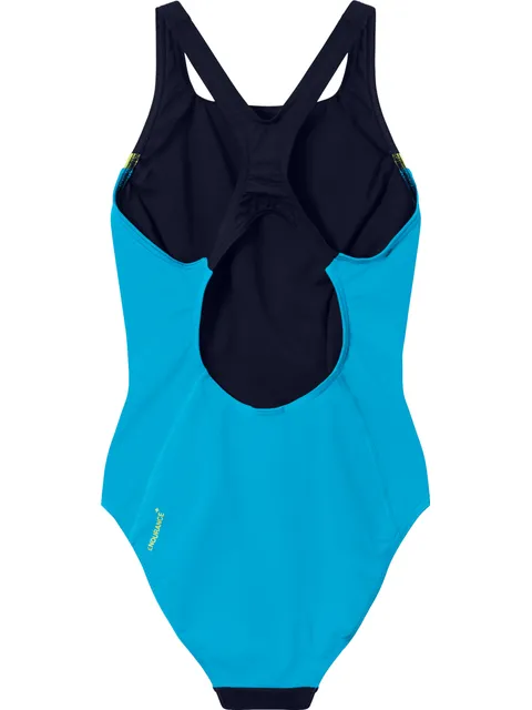 Speedo Solid Splice Medalist One Piece - Anthracite/Hyper Teal