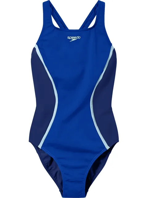 Speedo Solid Splice Medalist One Piece - Peacoat/Night Watch