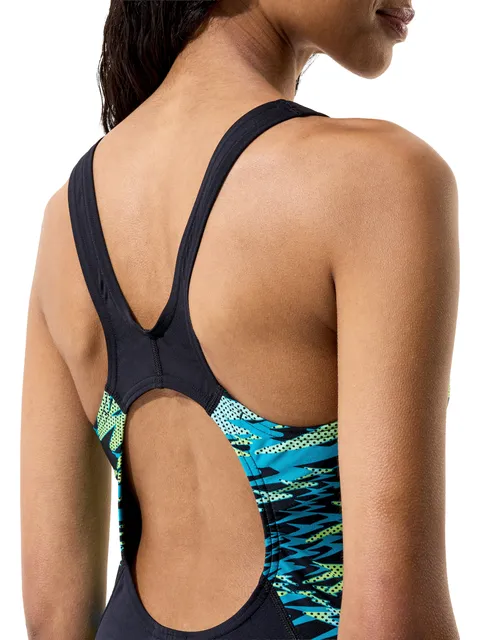 Speedo Hyperboom Splice Medalist One Piece - Anthracite/Hyper Teal