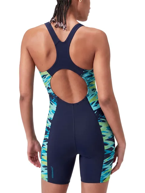 Speedo Hyperboom Splice Muscleback Legsuit - Anthracite/Hyper Teal