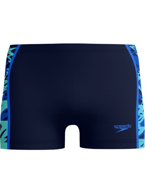 Speedo Mens Print Spliced Aquashorts - Peacoat/Sapphire
