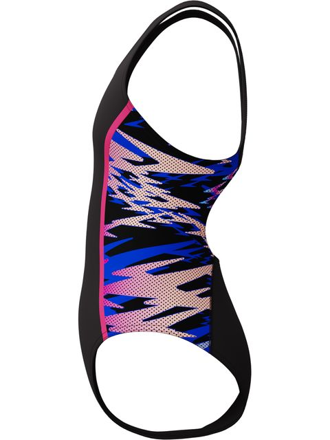 Speedo Hyperboom Splice Muscleback One Piece - Anthracite/Pink