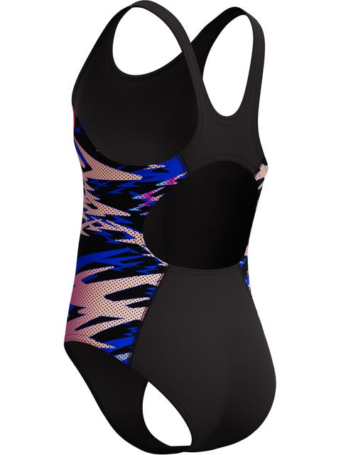 Speedo Hyperboom Splice Muscleback One Piece - Anthracite/Pink
