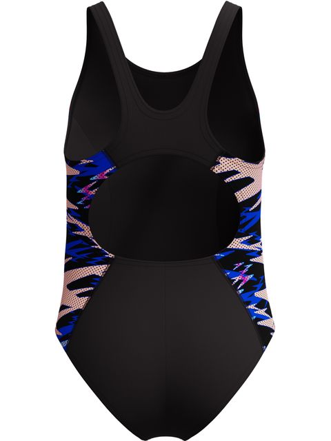 Speedo Hyperboom Splice Muscleback One Piece - Anthracite/Pink