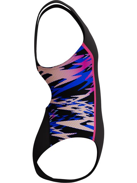 Speedo Hyperboom Splice Muscleback One Piece - Anthracite/Pink