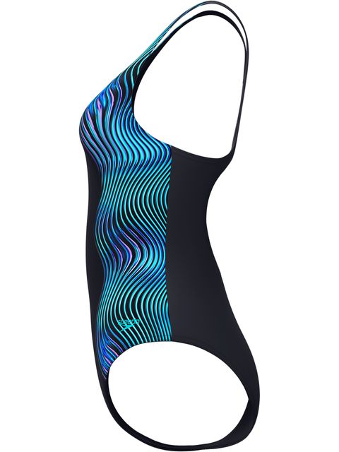 Speedo Engineered Print Medalist One Piece - Anthracite