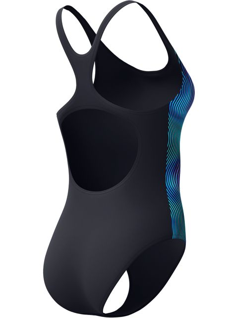 Speedo Engineered Print Medalist One Piece - Anthracite