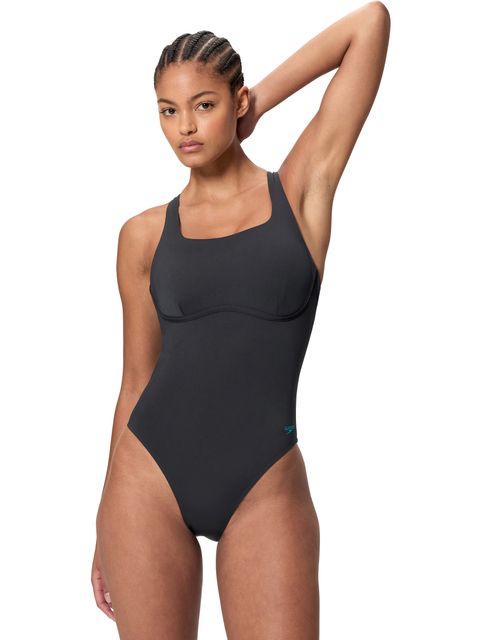 Speedo Flex Band One Piece - Anthracite/Blue
