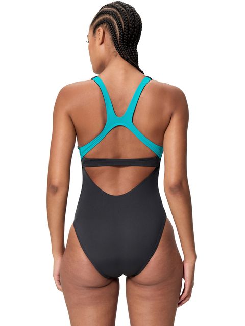 Speedo Flex Band One Piece - Anthracite/Blue