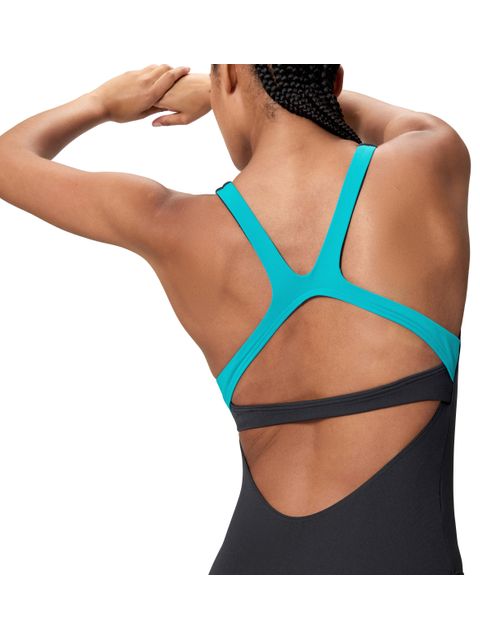 Speedo Flex Band One Piece - Anthracite/Blue