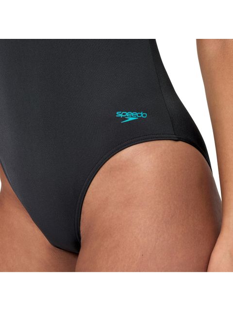 Speedo Flex Band One Piece - Anthracite/Blue