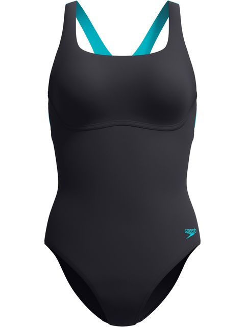 Speedo Flex Band One Piece - Anthracite/Blue