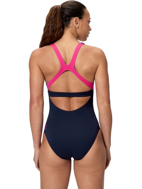 Speedo Flex Band One Piece - Peacoat/Pink