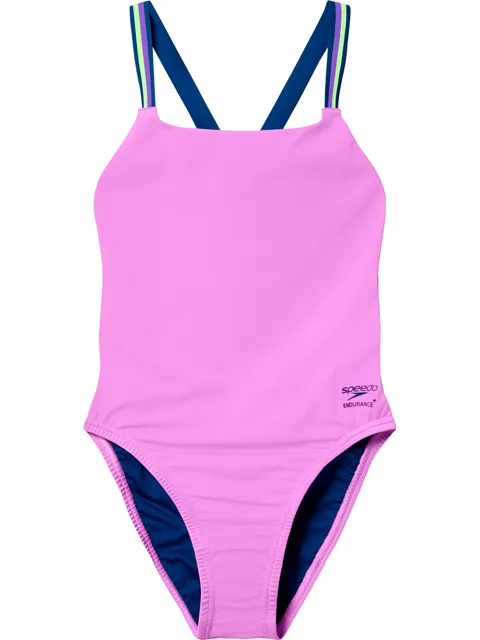 Speedo Solid Comfort V-Back One Piece - Orchard Shine