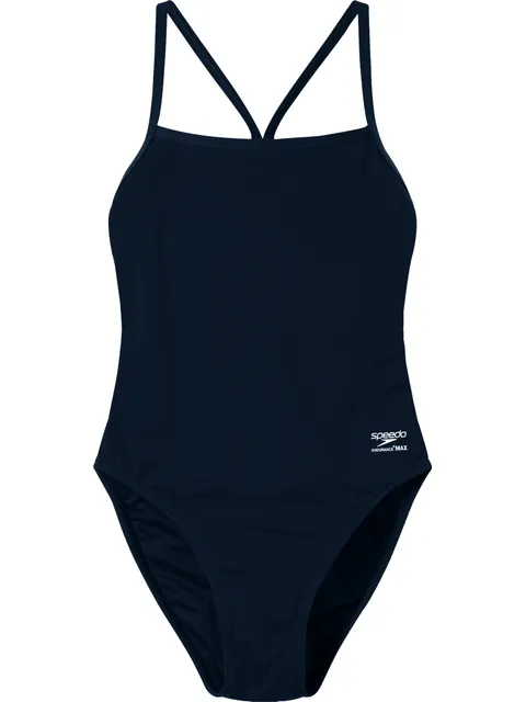 Speedo Solid V-Back 2.0 One Piece - Black