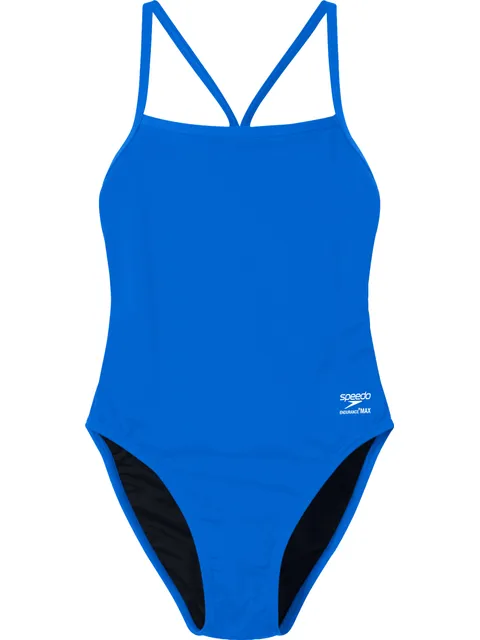 Speedo Solid V-Back 2.0 One Piece - Blue