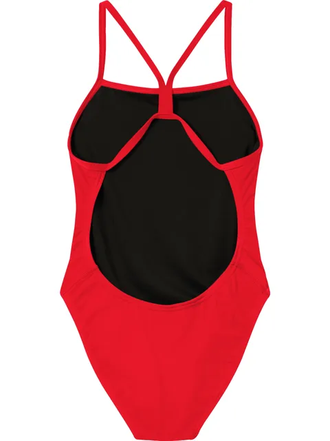 Speedo Solid V-Back 2.0 One Piece - Red