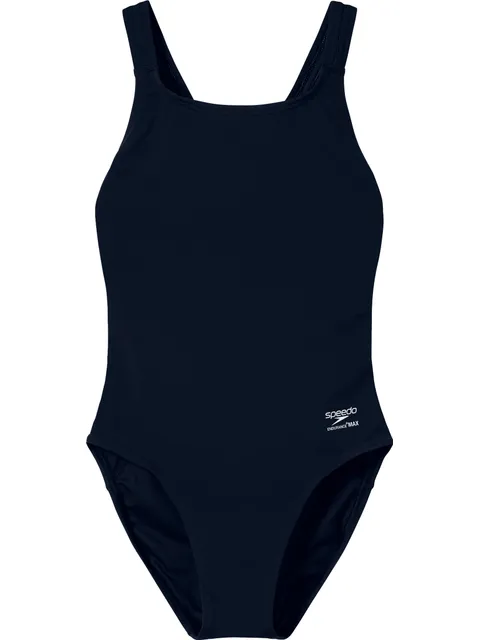 Speedo Solid Leaderback One Piece - Black