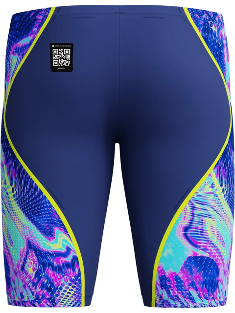 Speedo Fastskin LZR Intent 2.0 Jammers - Navy/Morphosis/Yellow
