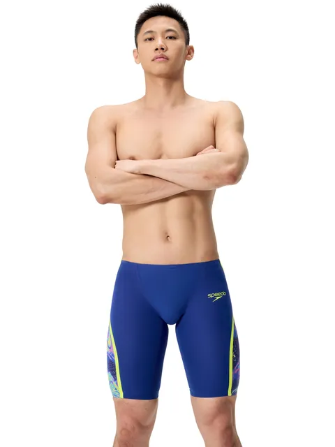 Speedo Fastskin LZR Intent 2.0 Jammers - Navy/Morphosis/Yellow