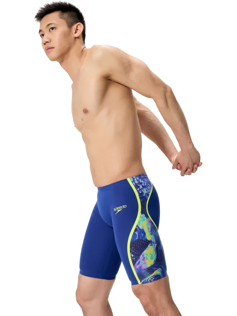Speedo Fastskin LZR Intent 2.0 Jammers - Navy/Morphosis/Yellow