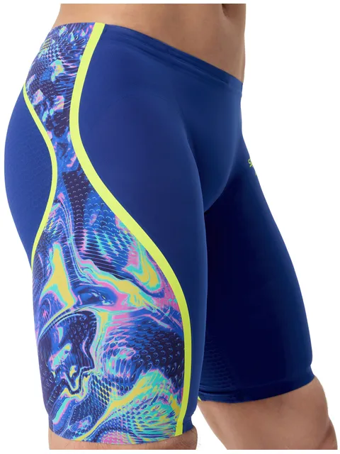 Speedo Fastskin LZR Intent 2.0 Jammers - Navy/Morphosis/Yellow