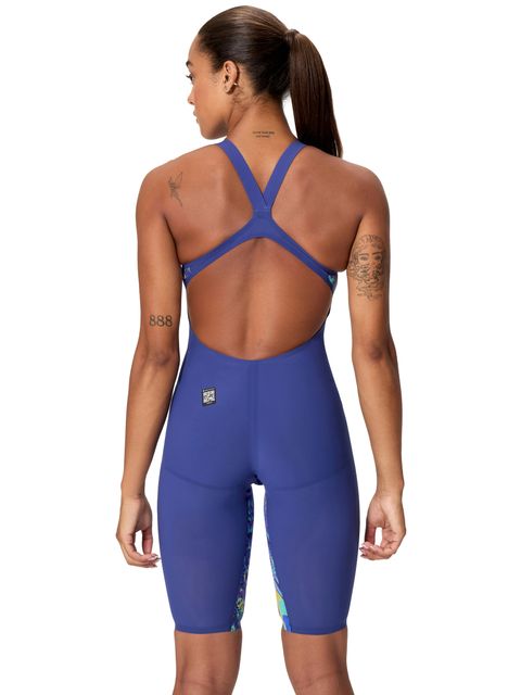 Speedo Fastskin LZR Valor 2.0 Openback Kneeskin - Navy/Morphosis