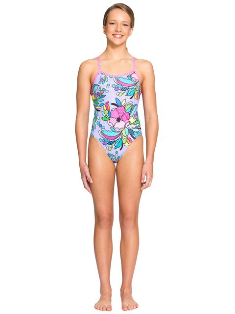 AMANZI Posey Pop Girls One Piece Swimsuit