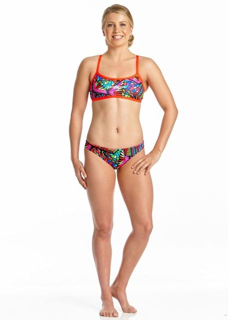 AMANZI Candy Puzzle Womens Sports Bikini Bottoms