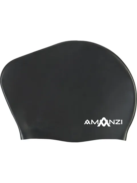 AMANZI Long Hair Swim Cap - Jet