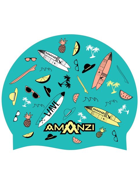 AMANZI Surfs Up Swim Cap