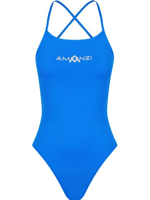 AMANZI Tie Back One Piece - Azure