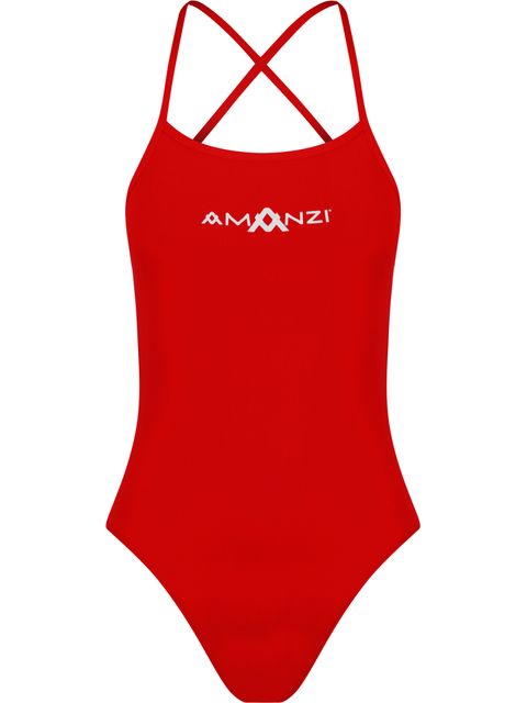 AMANZI Tie Back One Piece - Blaze