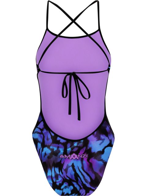 AMANZI Tie Back One Piece - Hazey