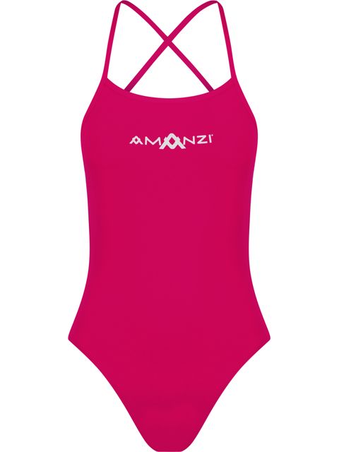 AMANZI Tie Back One Piece - Ruby