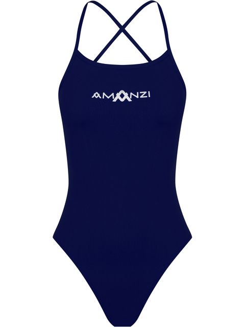 AMANZI Tie Back One Piece - Sapphire