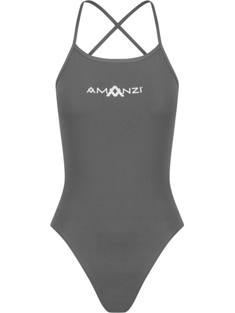 AMANZI Tie Back One Piece - Shadow